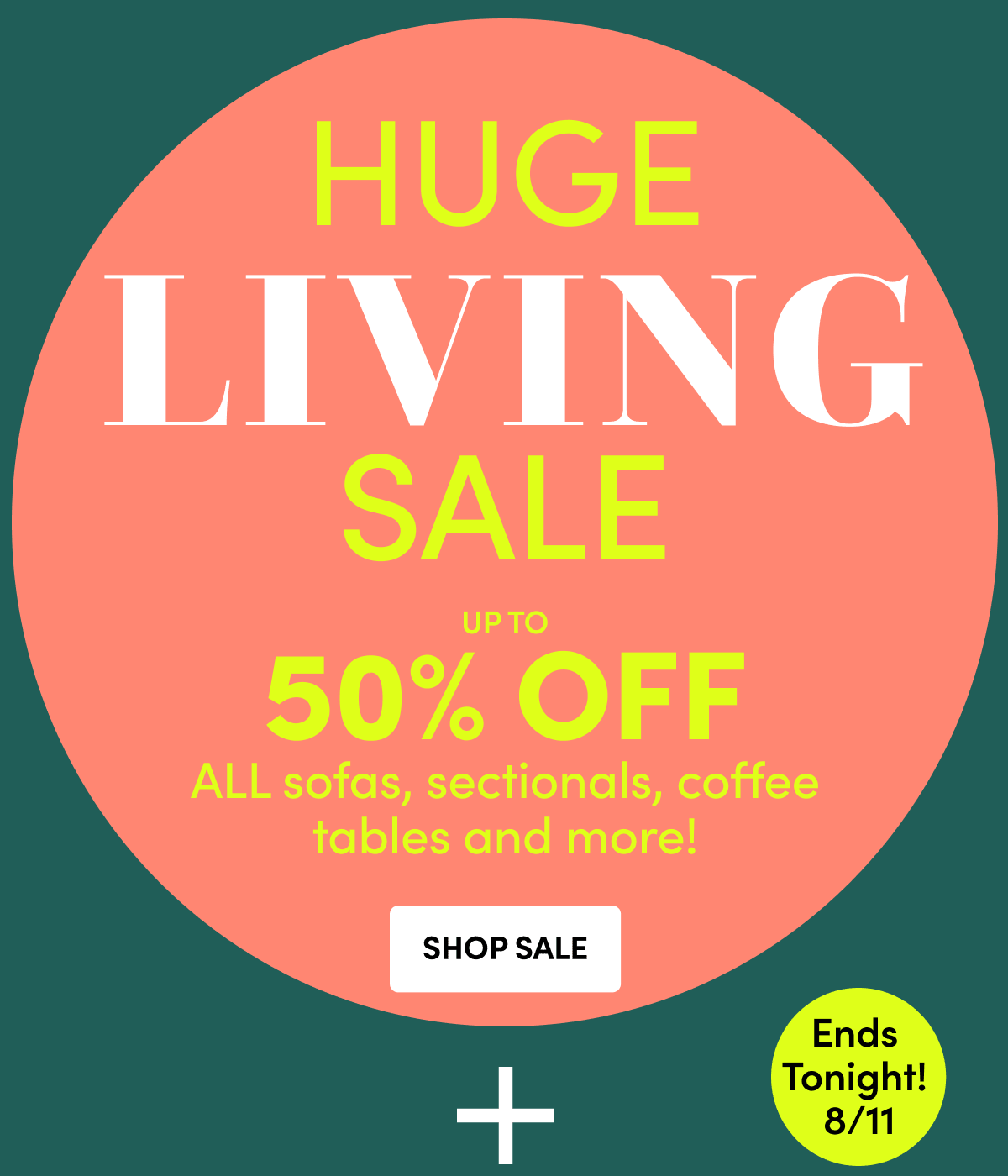  Huge Living Sale! Save Up To 50% - Shop Sale ›