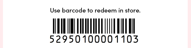  Use Barcode To Redeem In Store