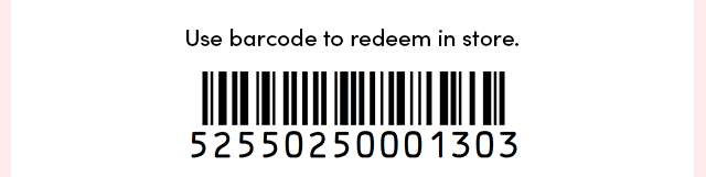  Use Barcode To Redeem In Store