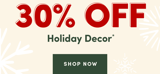  30% Off Holiday Decor* ›